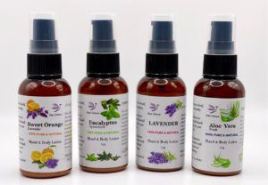 Pure Nature hand and body lotion 1oz bottles