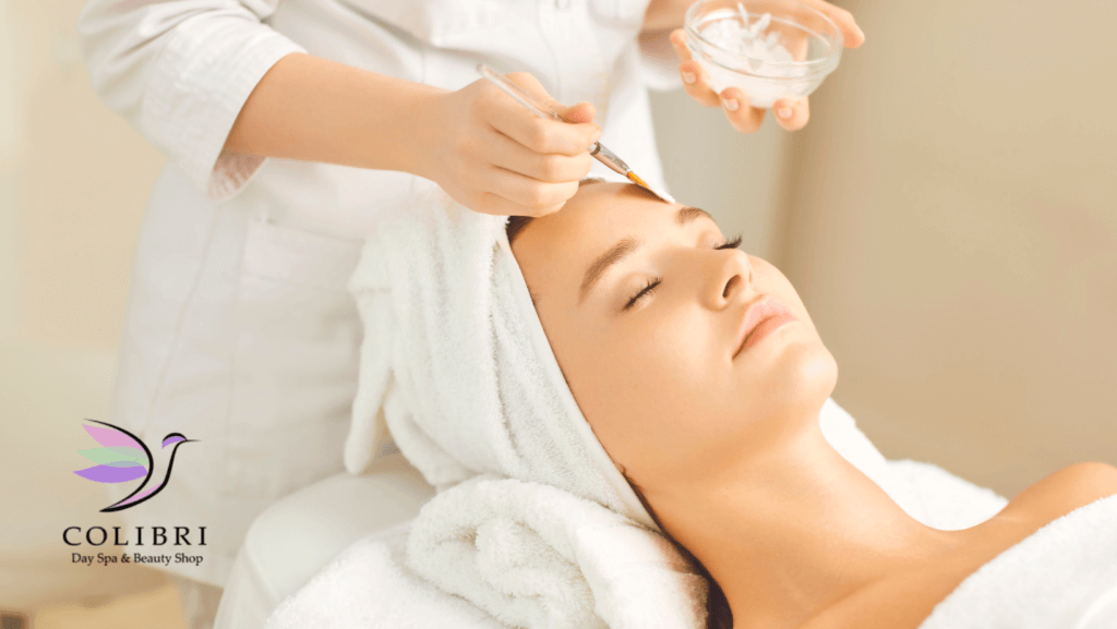 Woman Getting Spa Facial